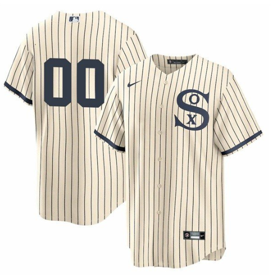 Men's Chicago White Sox ACTIVE PLAYER Custom 2021 Cream/Navy Field of Dreams Cool Base Jersey Men's Chicago White Sox ACTIVE PLAYER Custom 2021 Cream/Navy Field of Dreams Cool Base Jersey